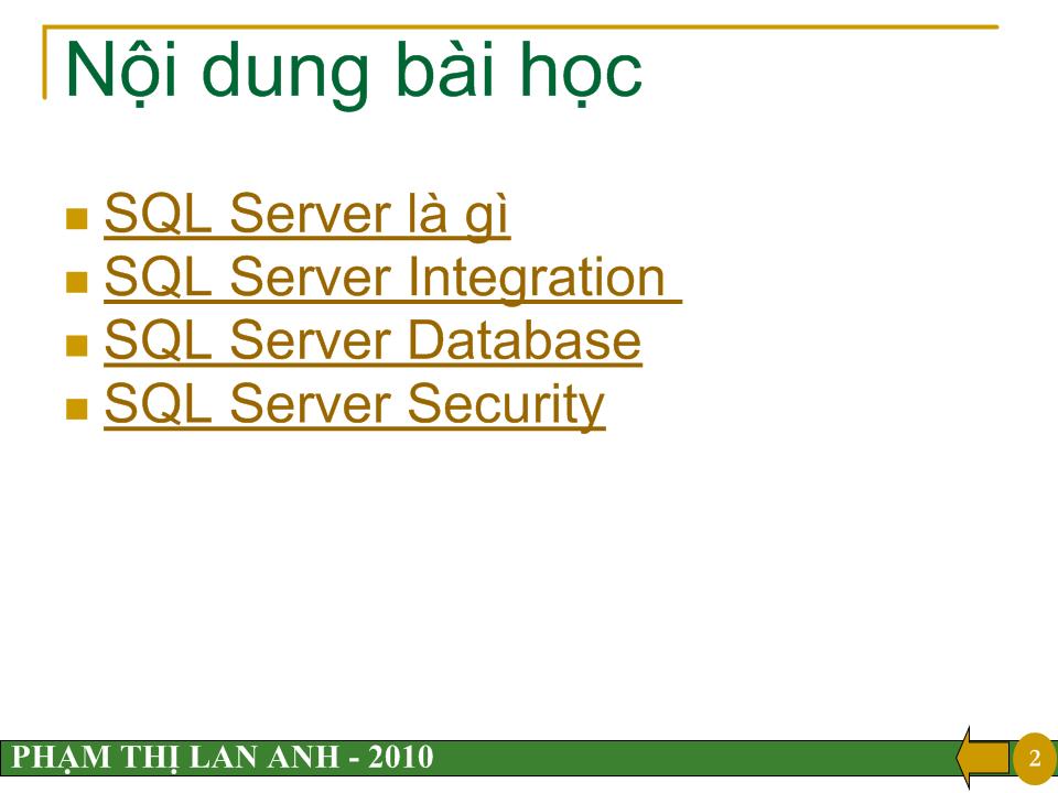 Bài giảng SQL Server trang 2