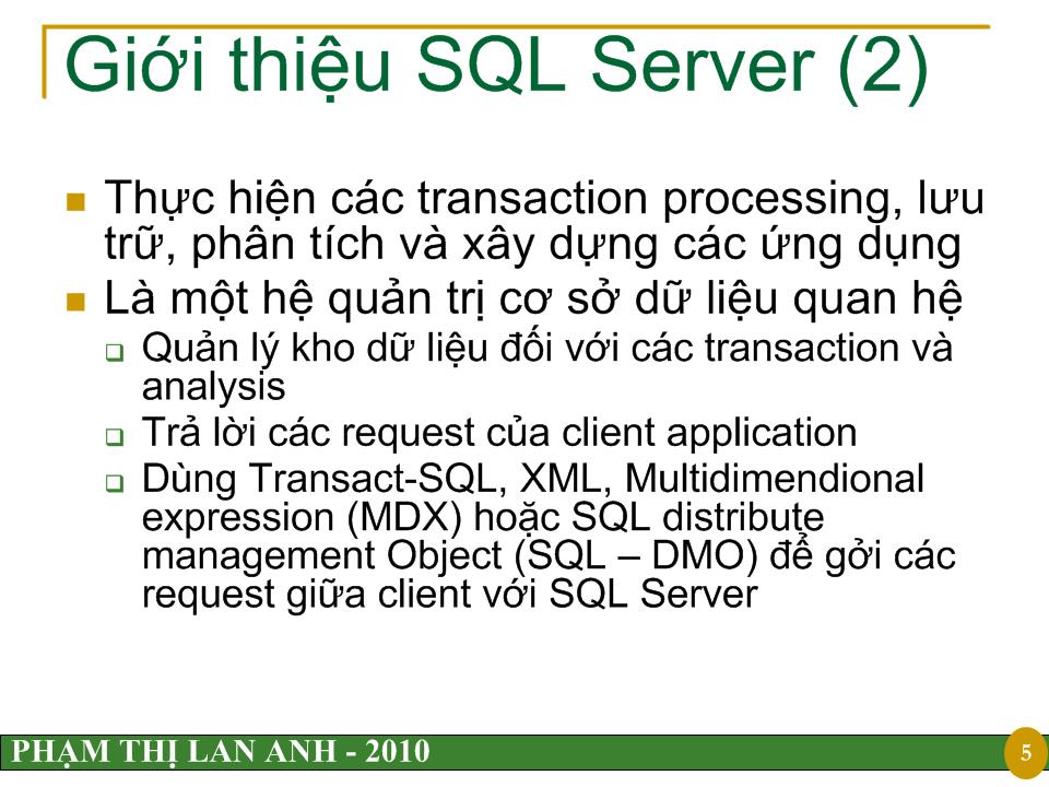 Bài giảng SQL Server trang 5