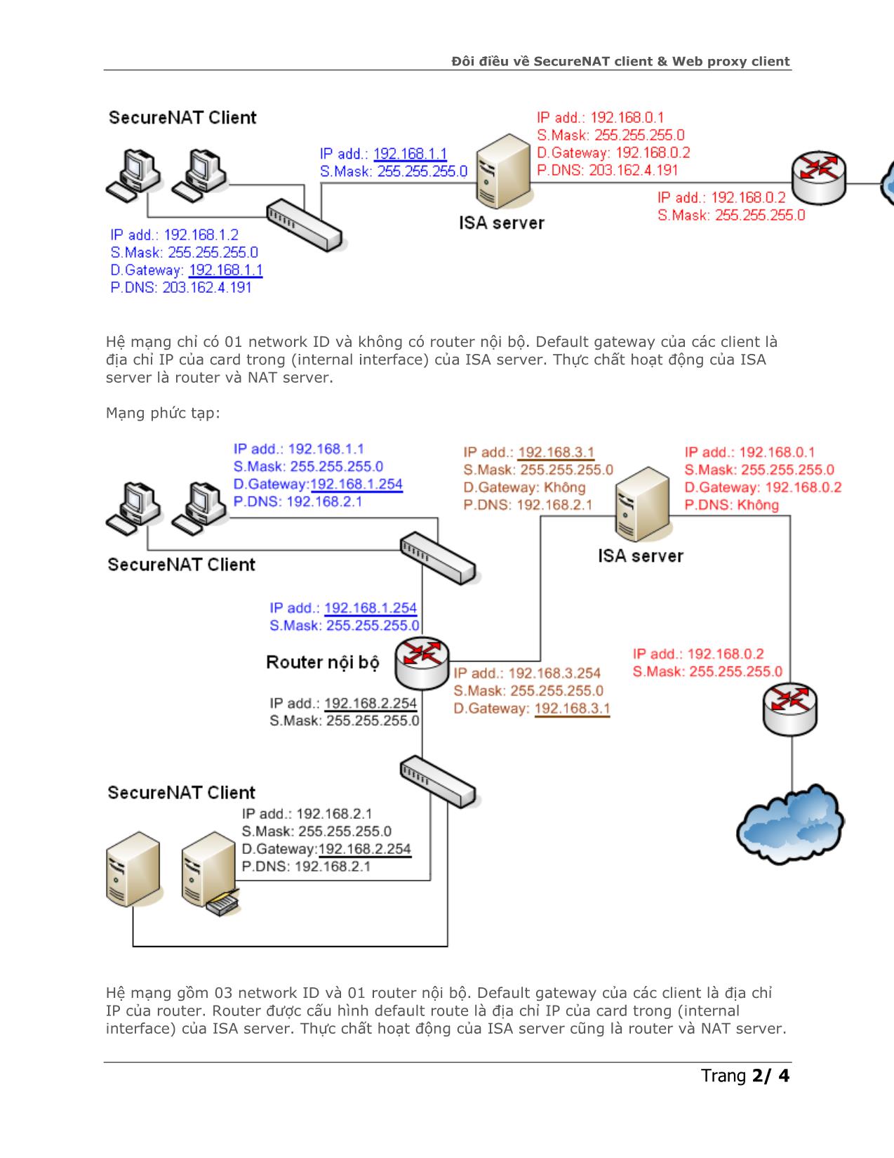Đôi điều về SecureNAT client & Web proxy client trang 2