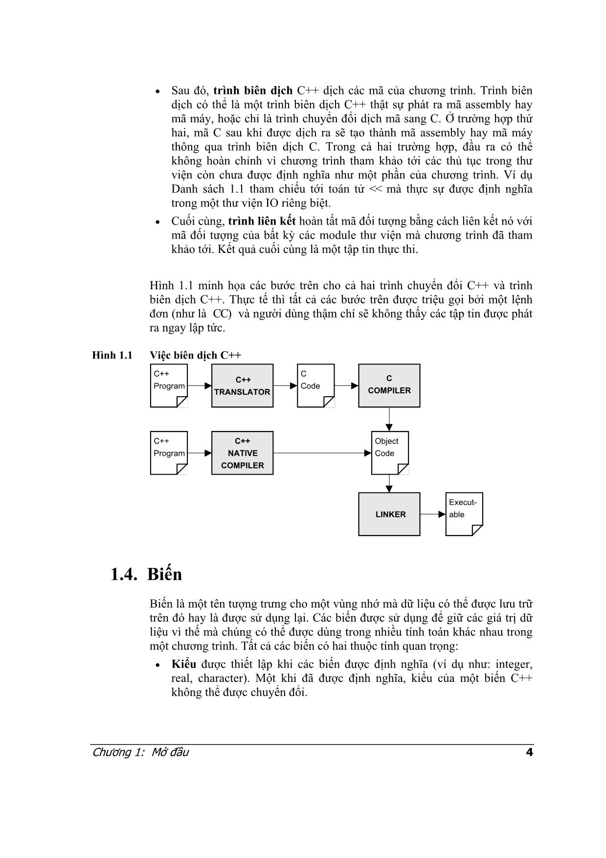 Lập trình C++ - Chương 1: Mở đầu trang 4