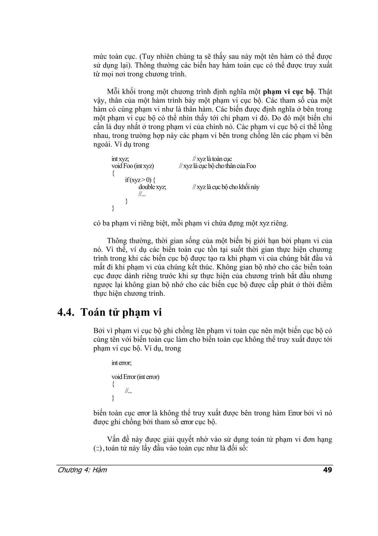 Lập trình C++ - Chương 4: Hàm trang 5
