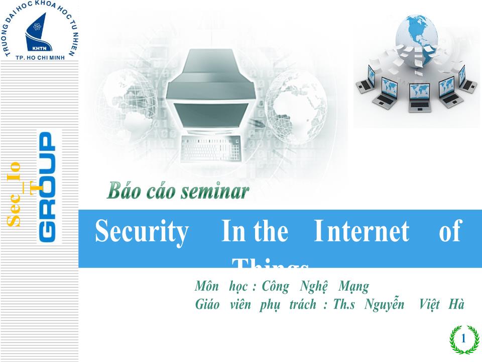 Security In the Internet of Things trang 1