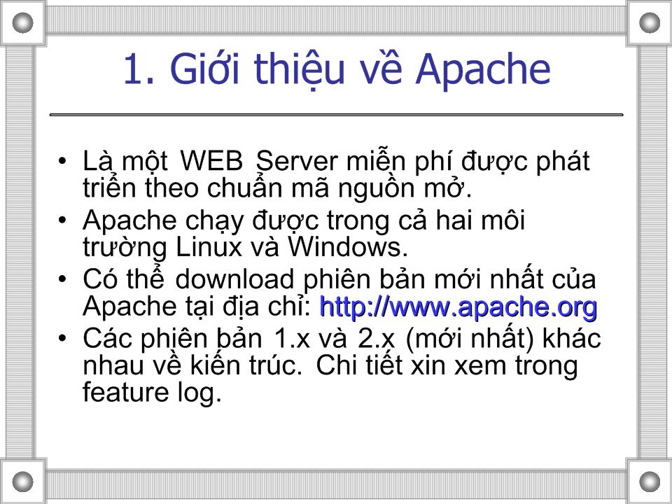 Apache & MySQL & PHP trang 2