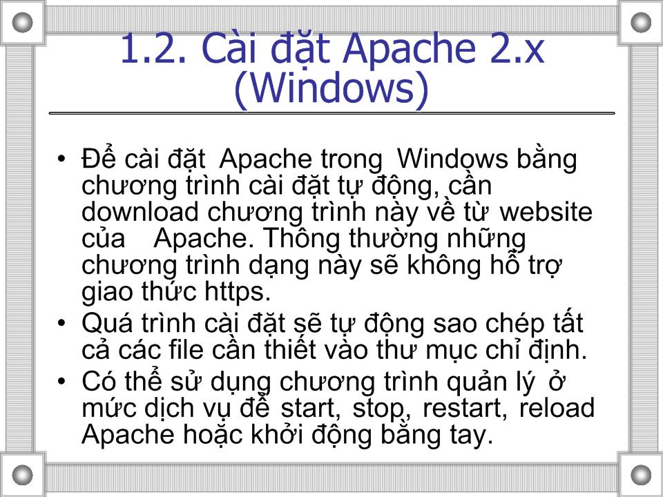 Apache & MySQL & PHP trang 4