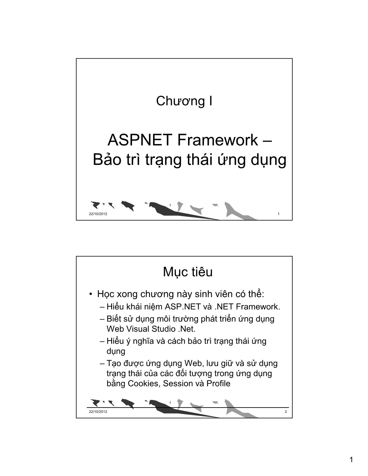 ASPNET Framework – Bảo trì trạng thái ứng dụng trang 1