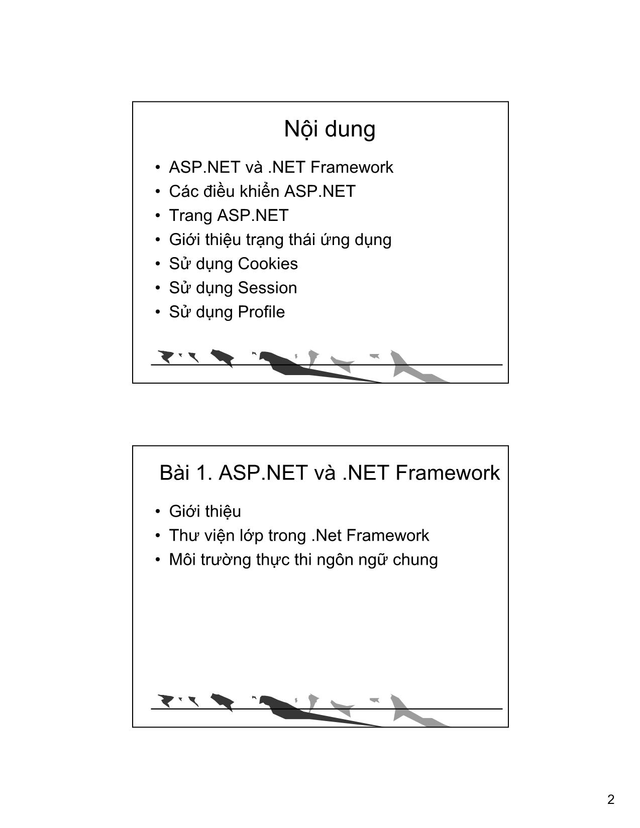 ASPNET Framework – Bảo trì trạng thái ứng dụng trang 2
