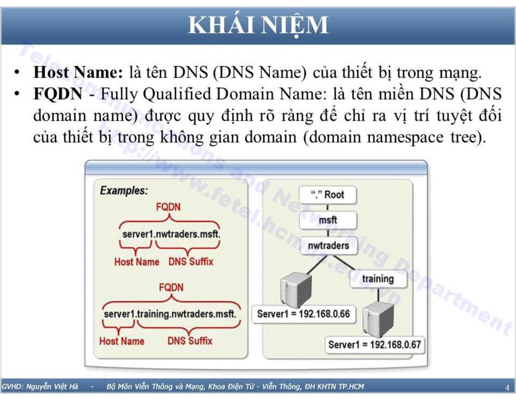 Bài giảng Công nghệ mạng - Bài 7: Dịch vụ DNS trang 4