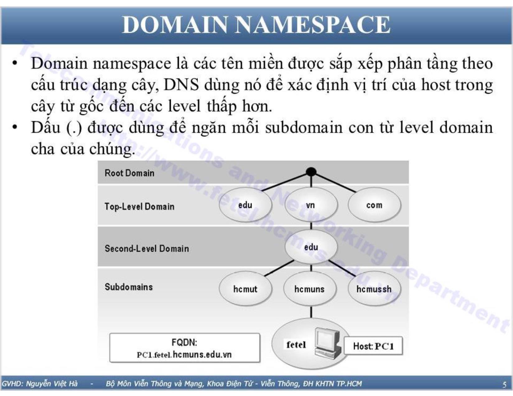Bài giảng Công nghệ mạng - Bài 7: Dịch vụ DNS trang 5