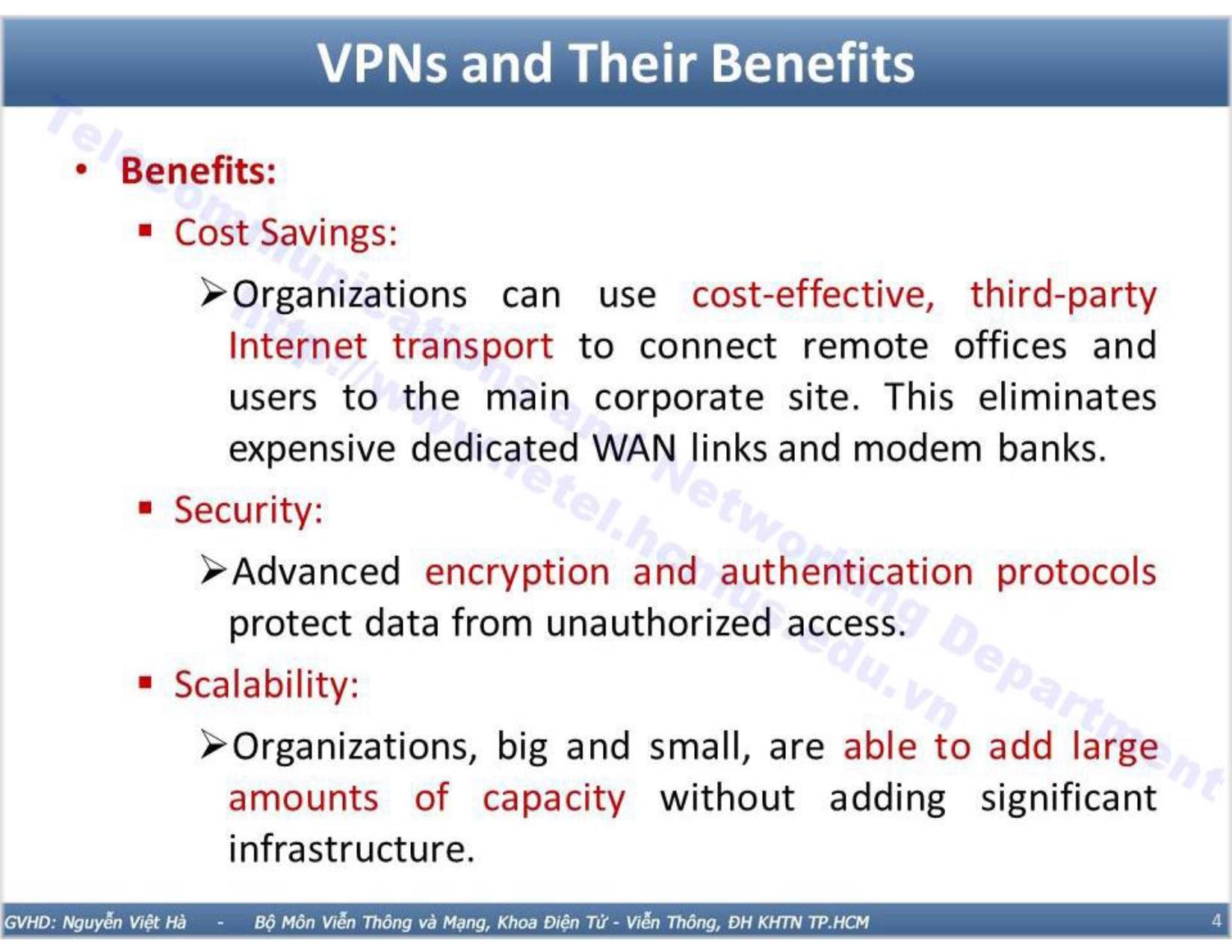 Bài giảng Công nghệ mạng - Bài 9: Dịch vụ VPN trang 4