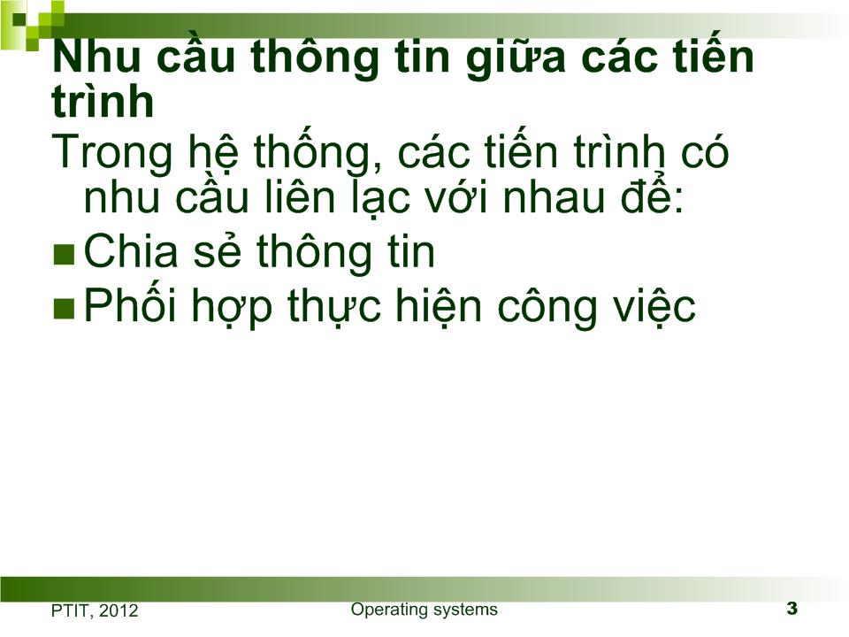 Bài giảng Đồng bộ tiến trình trang 3