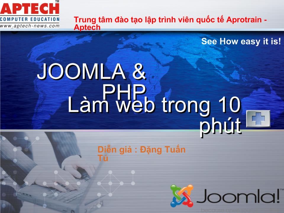 Bài giảng Joomla & PHP - Làm Web trong 10 phút trang 1