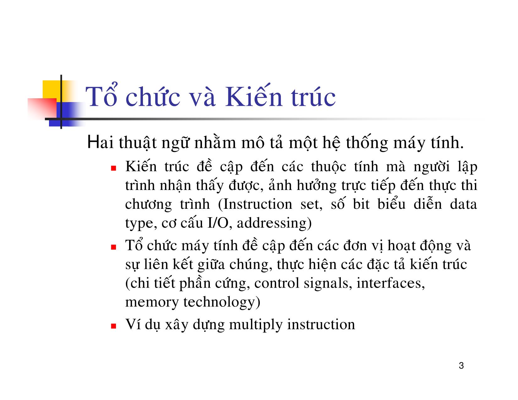 Bài giảng Kiến trúc máy tính - Nguyễn Hồng Sơn trang 3