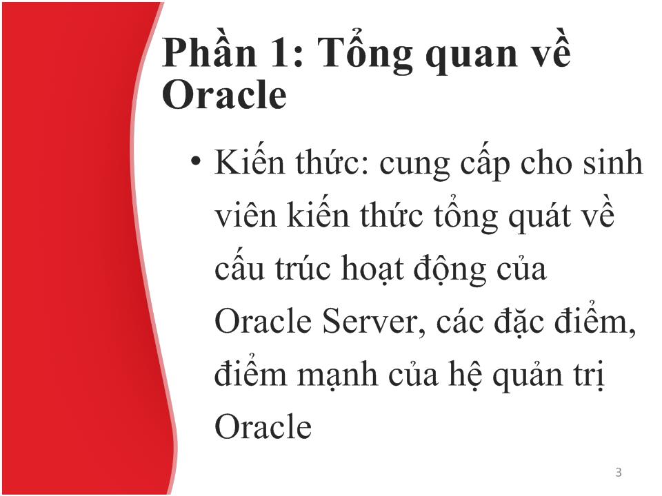 Bài giảng môn Oracle trang 3