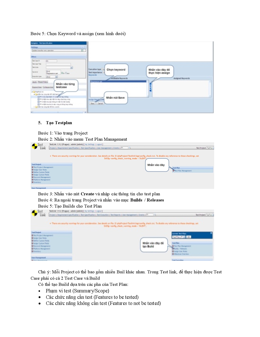 Cách sử dụng TestLink trang 5