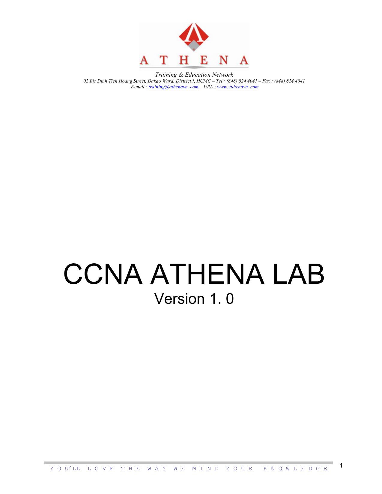 CCNA ATHENA LAB trang 1
