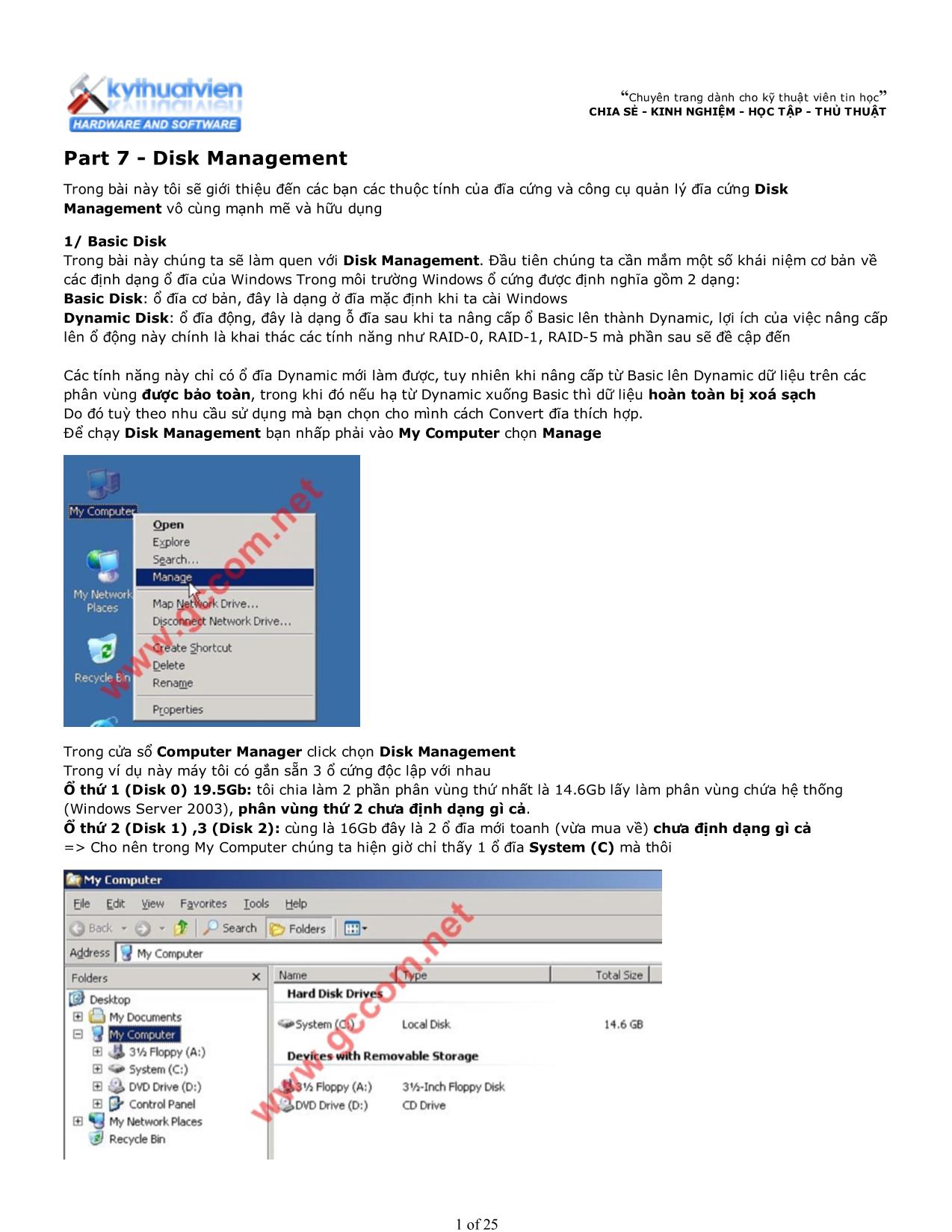 Disk Management trang 1