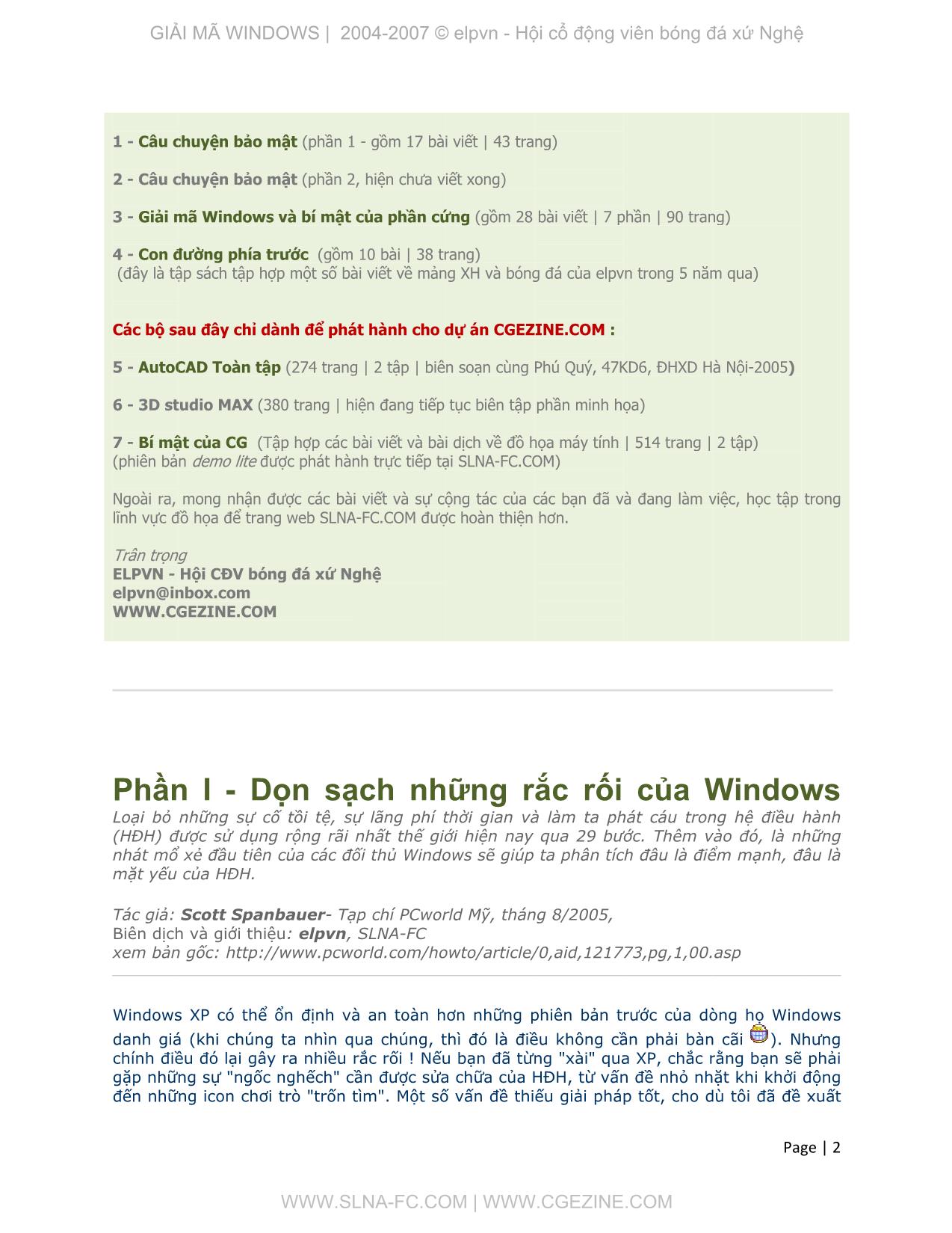 Giải mã Windows - Bí mật của phần cứng trang 2