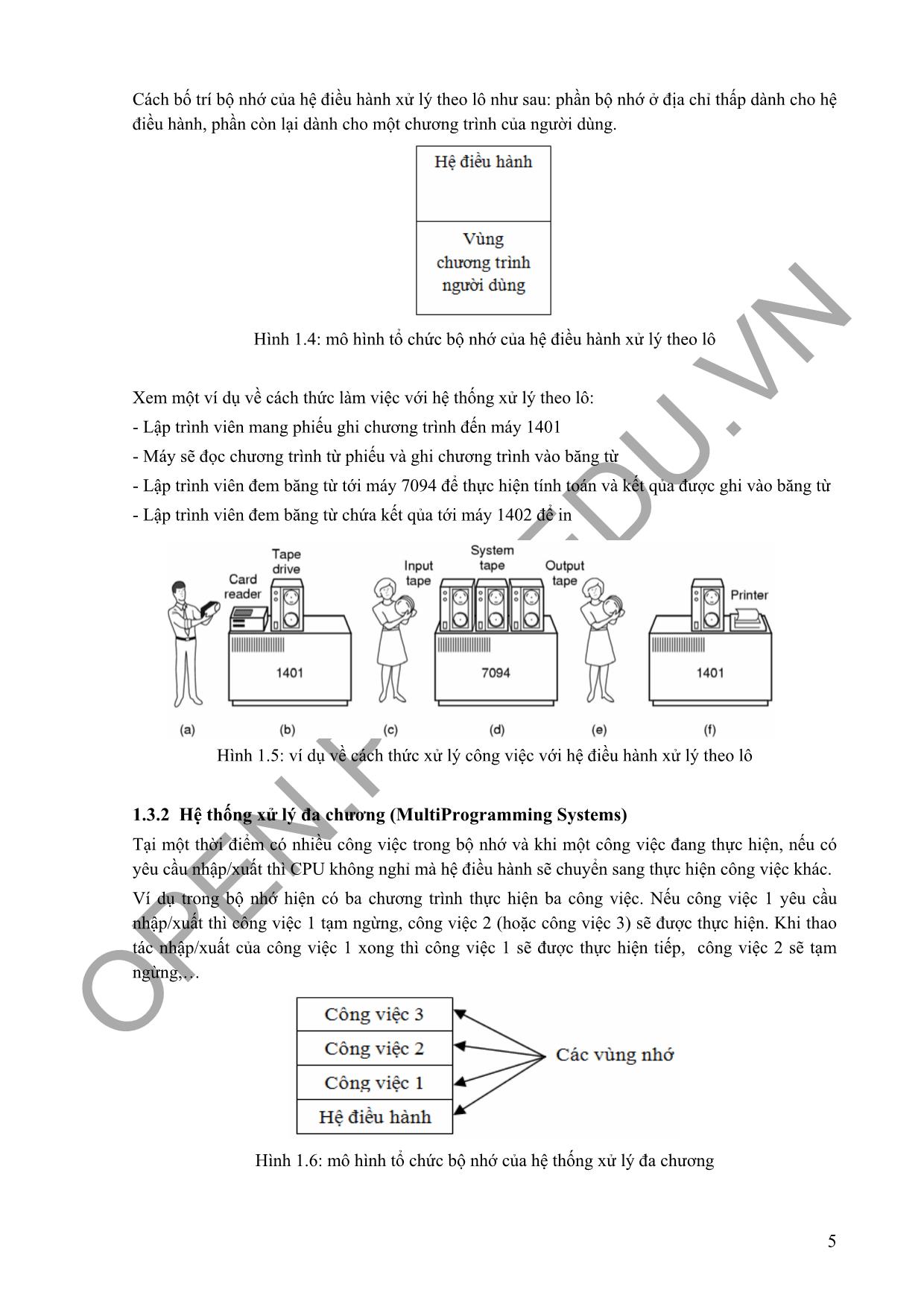 Giáo trình Hệ điều hành (Operating System) trang 5