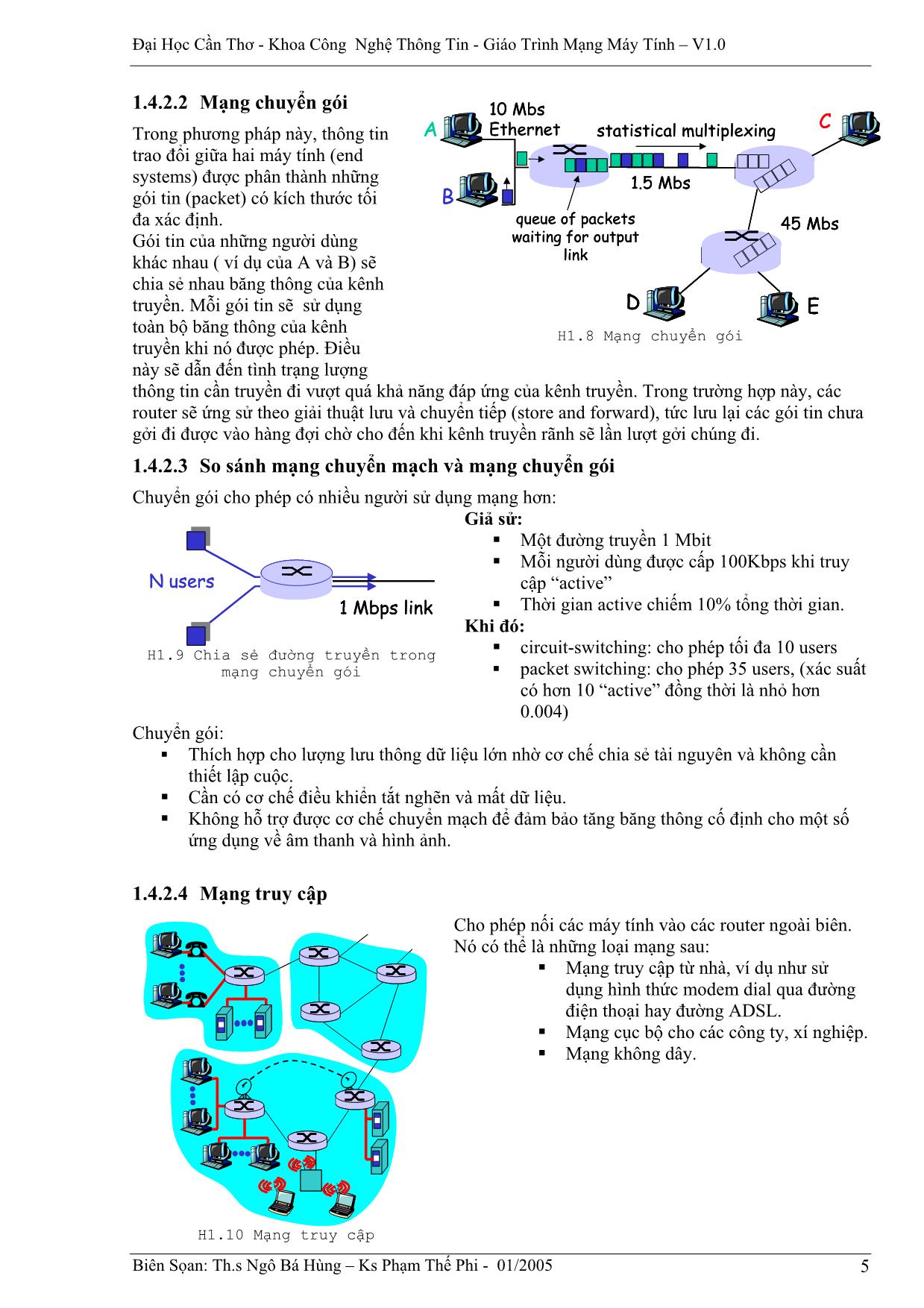 Giáo trình Mạng máy tính - Đại Học Cần Thơ trang 5