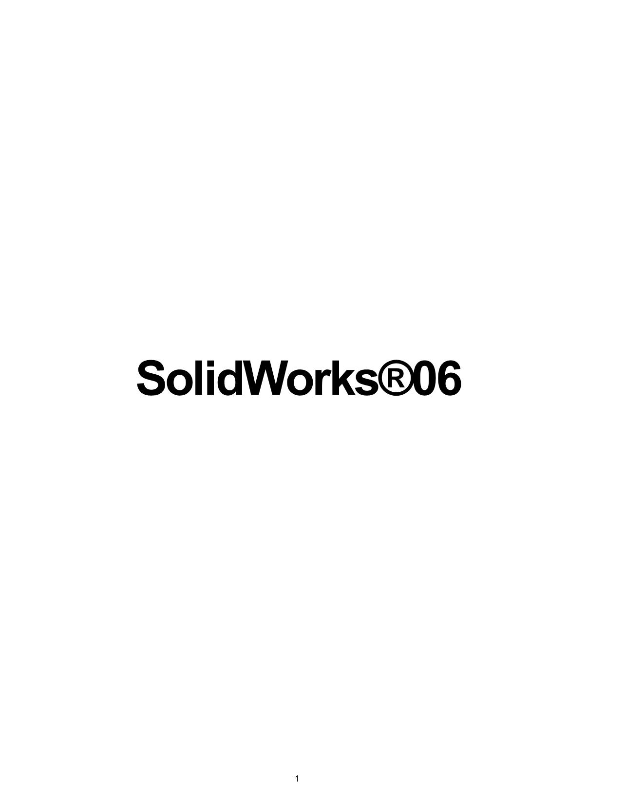 Giáo trình SolidWorks 06 trang 1