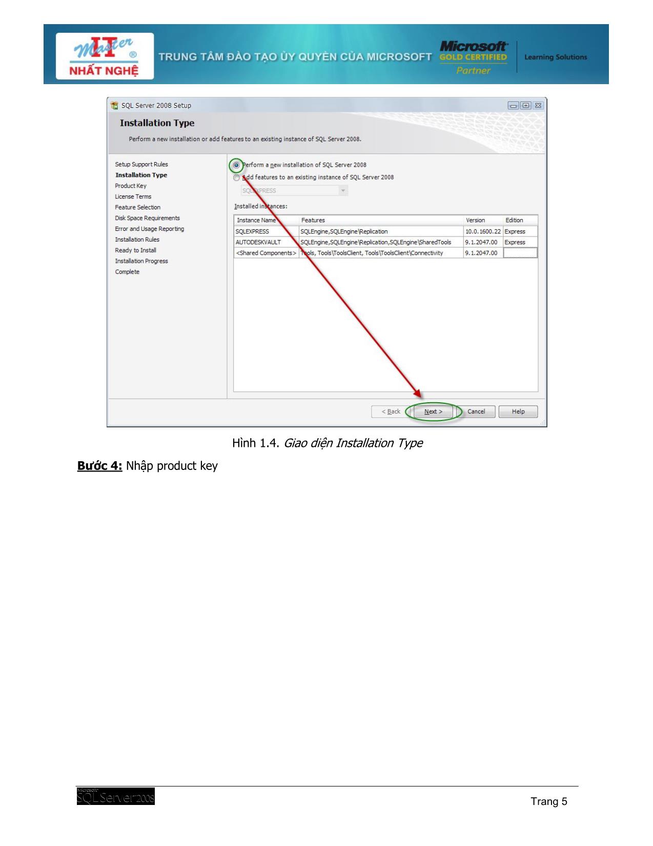 Giáo trình SQL Server 2008 trang 5