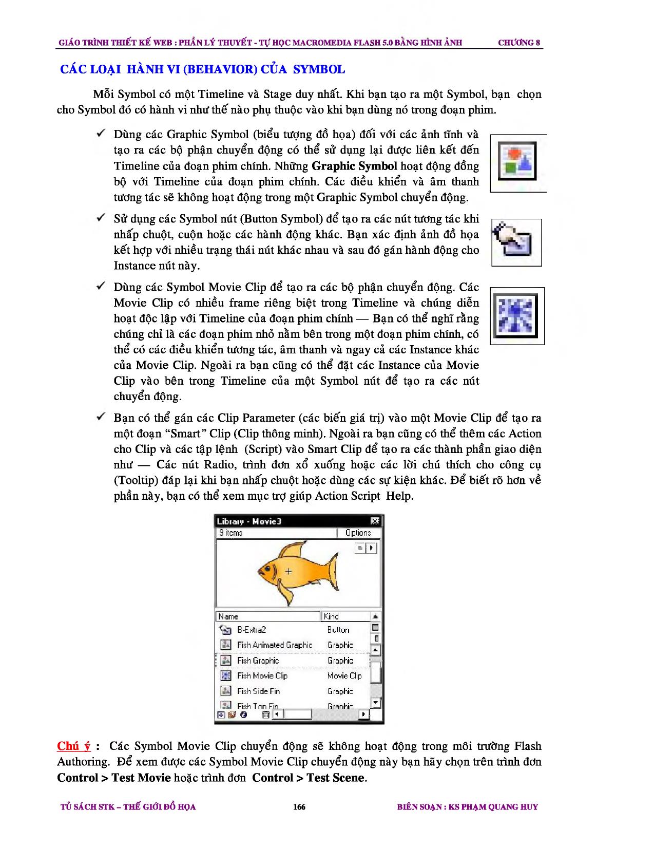 Giáo trình Thiết kế Web - Chương 8: Cách dùng các Symbol và Instance trang 2