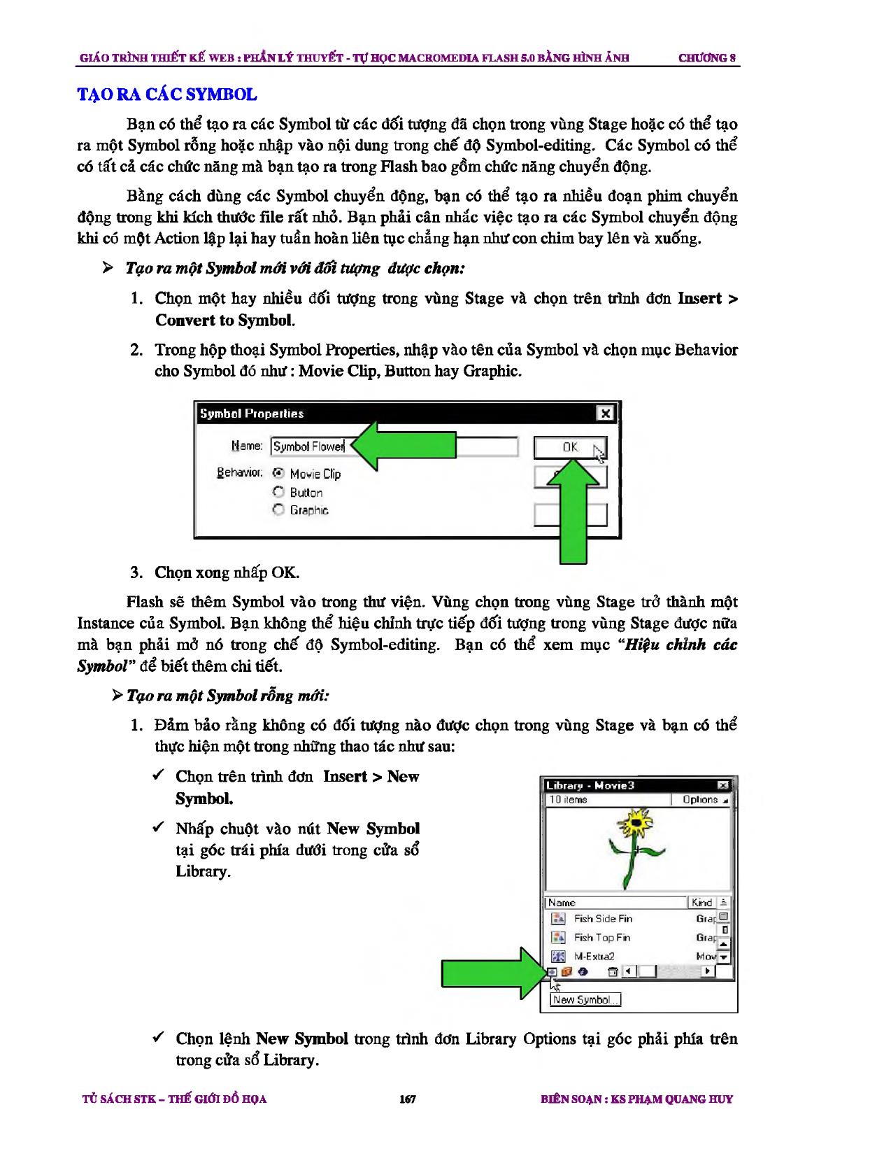 Giáo trình Thiết kế Web - Chương 8: Cách dùng các Symbol và Instance trang 3