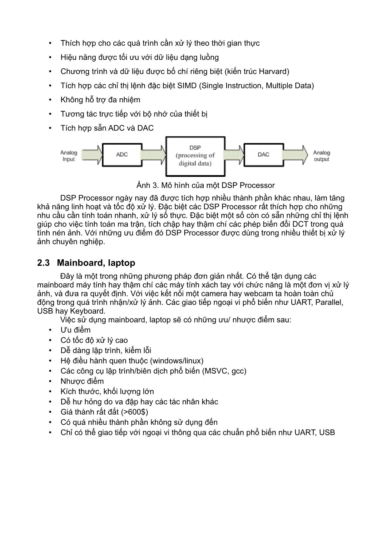 Giới thiệu giải pháp phần cứng cho bài toán thị giác máy trên nền linux nhúng trang 3