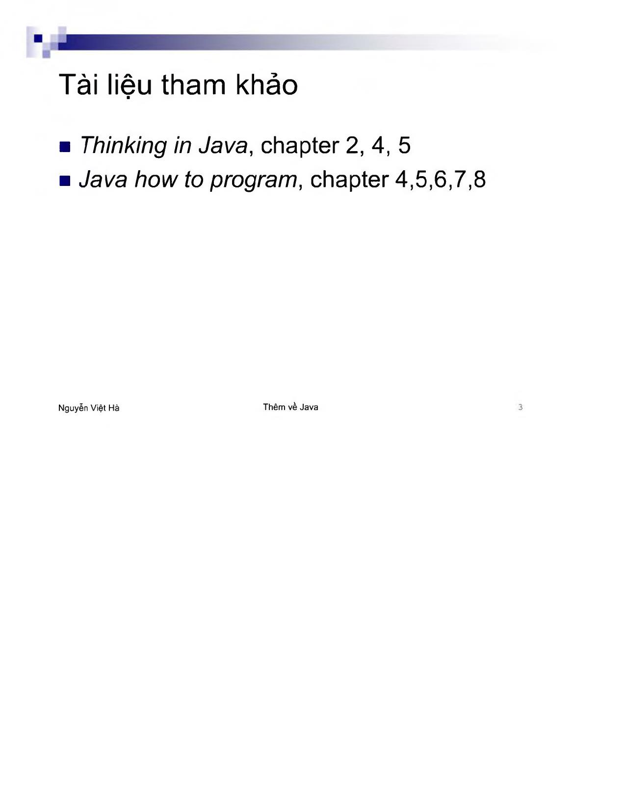 Hiểu thêm về Java trang 3