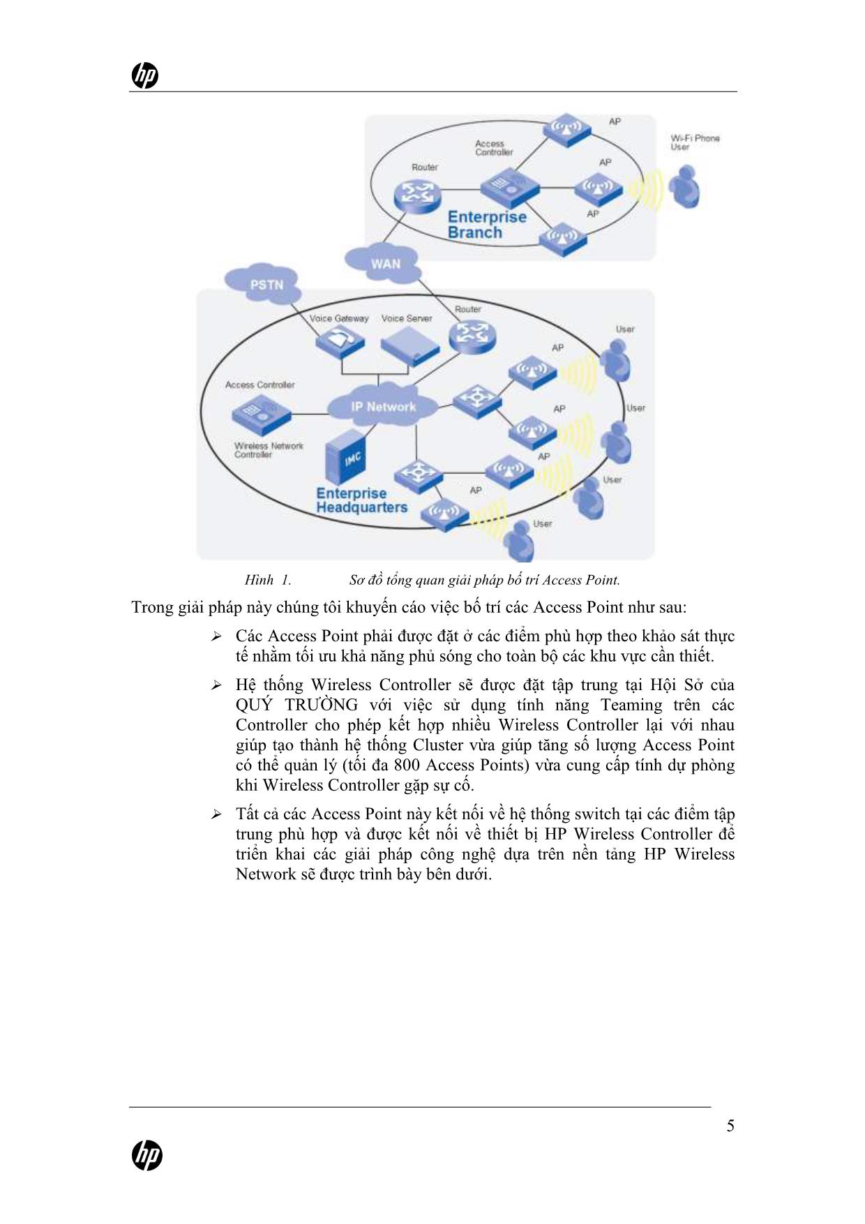 Hồ sơ giải pháp xây dựng hệ thống mạng không dây tại Quý Trường trang 5