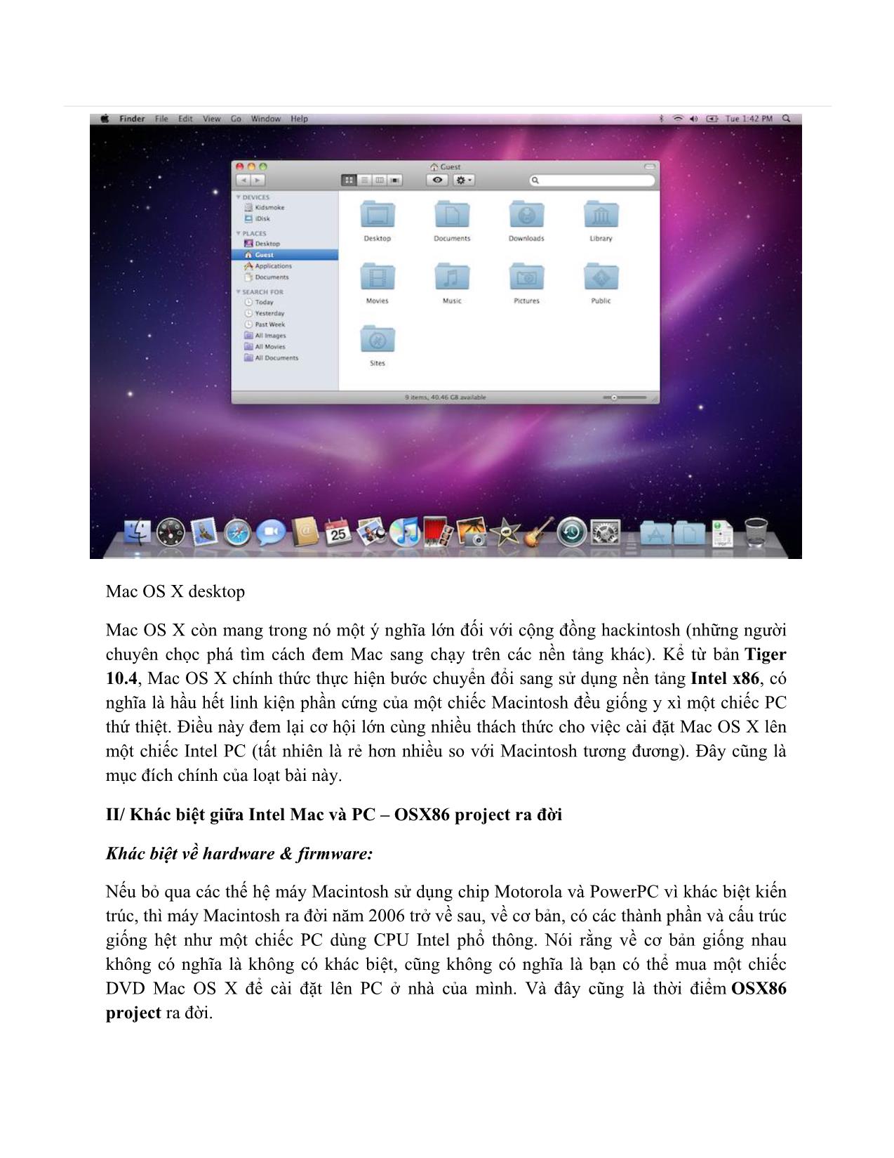 Hướng dẫn cài đặt MAC OSX trên PC toàn tập trang 3