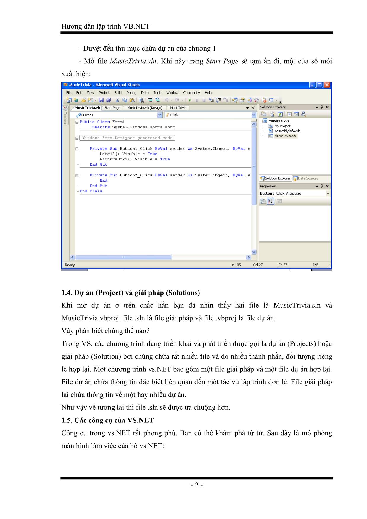 Hướng dẫn lập trình VB.NET trang 2