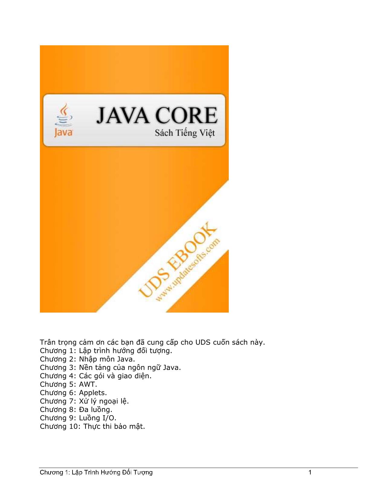 Java Core tiếng Việt trang 1