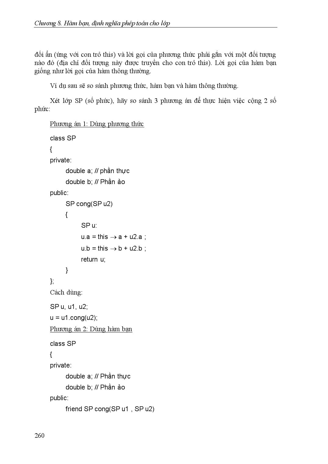 Lập trình C++ - Chương 8: Hàm bạn, định nghĩa phép toán cho lớp trang 3