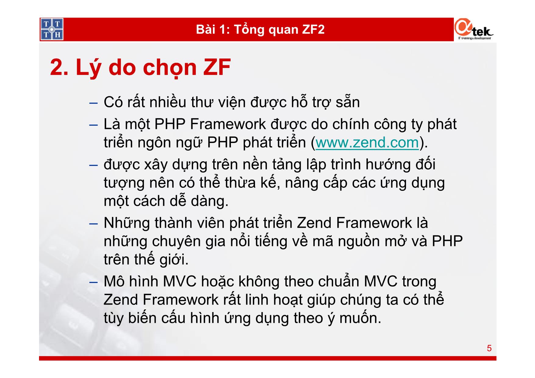Lập trình PHP nâng cao - Zend Framework 2 trang 5