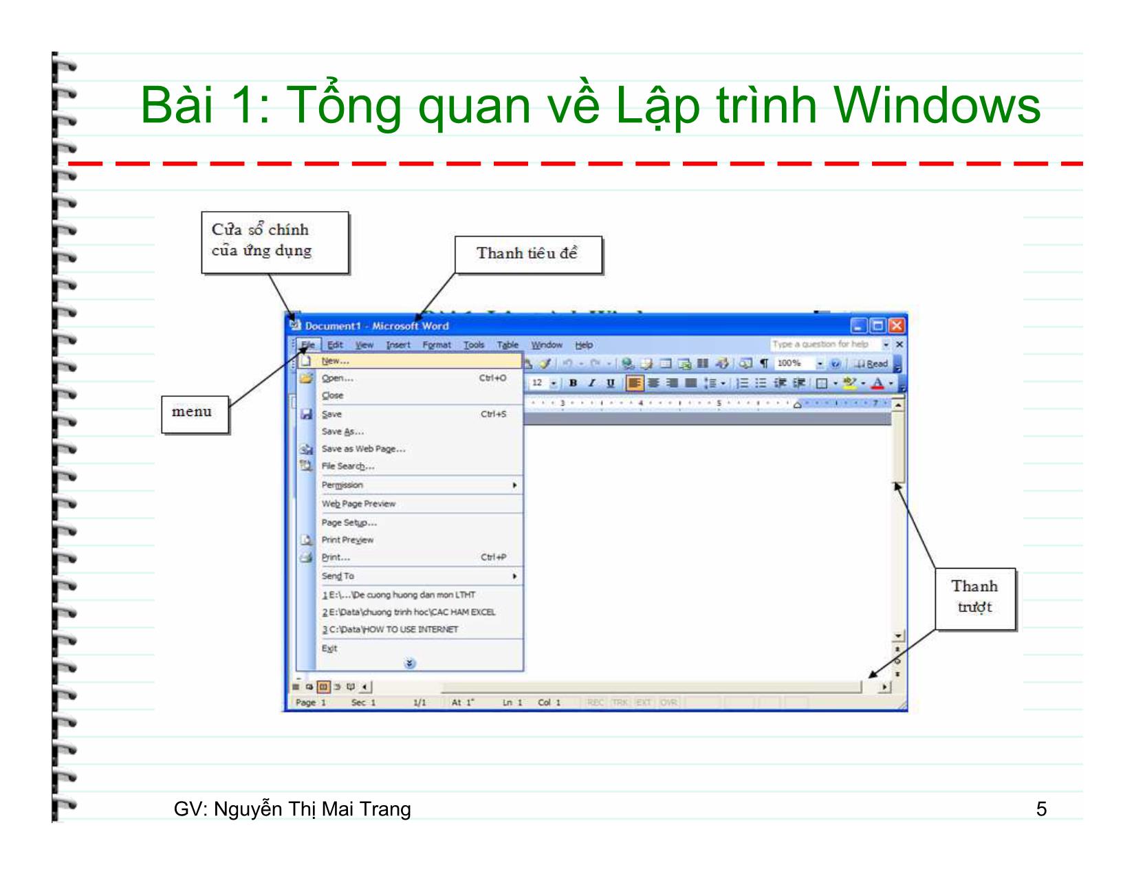 Lập trình Windows trang 5