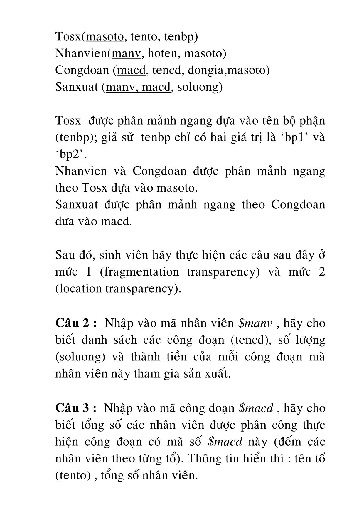 Một số bài tập về cơ sở dữ liệu trang 4