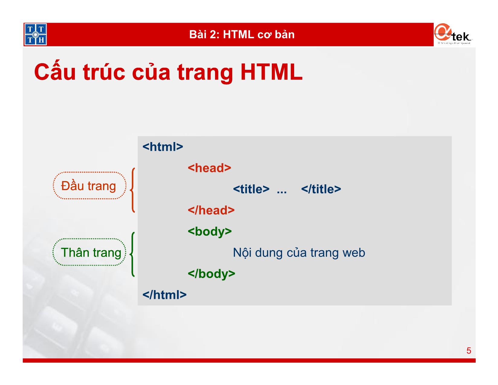 Nhập môn lập trình web với PHP - Bài 2: HTML cơ bản trang 5