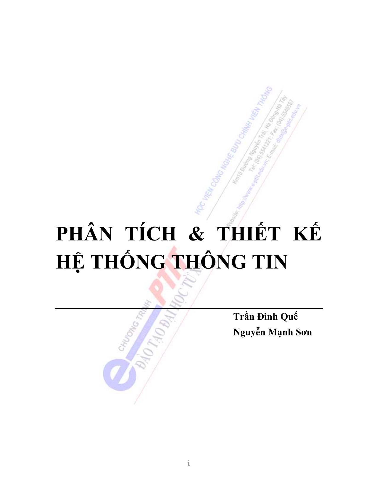 Phân tích thiết kế hệ thống thông tin trang 2