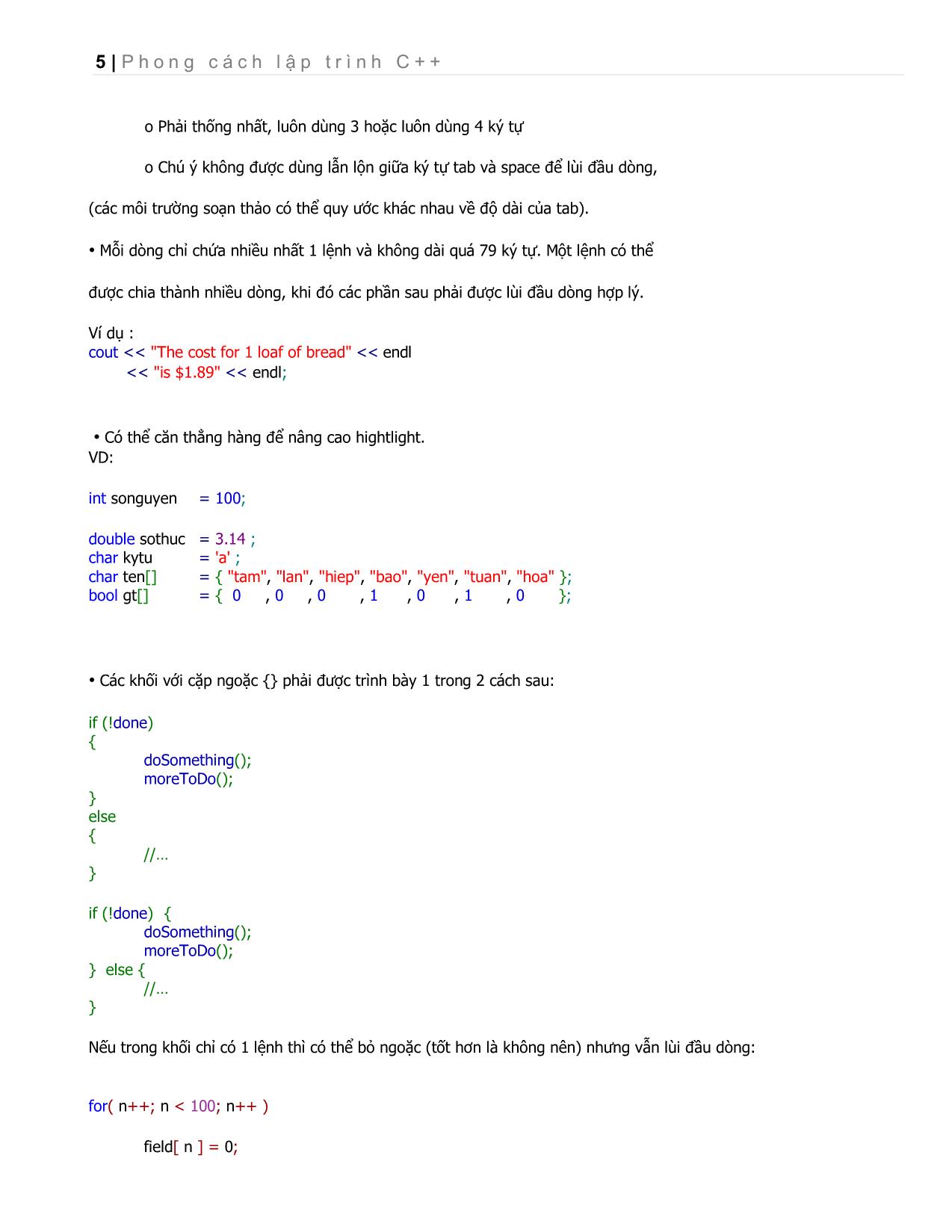 Phong cách lập trình C++ trang 5