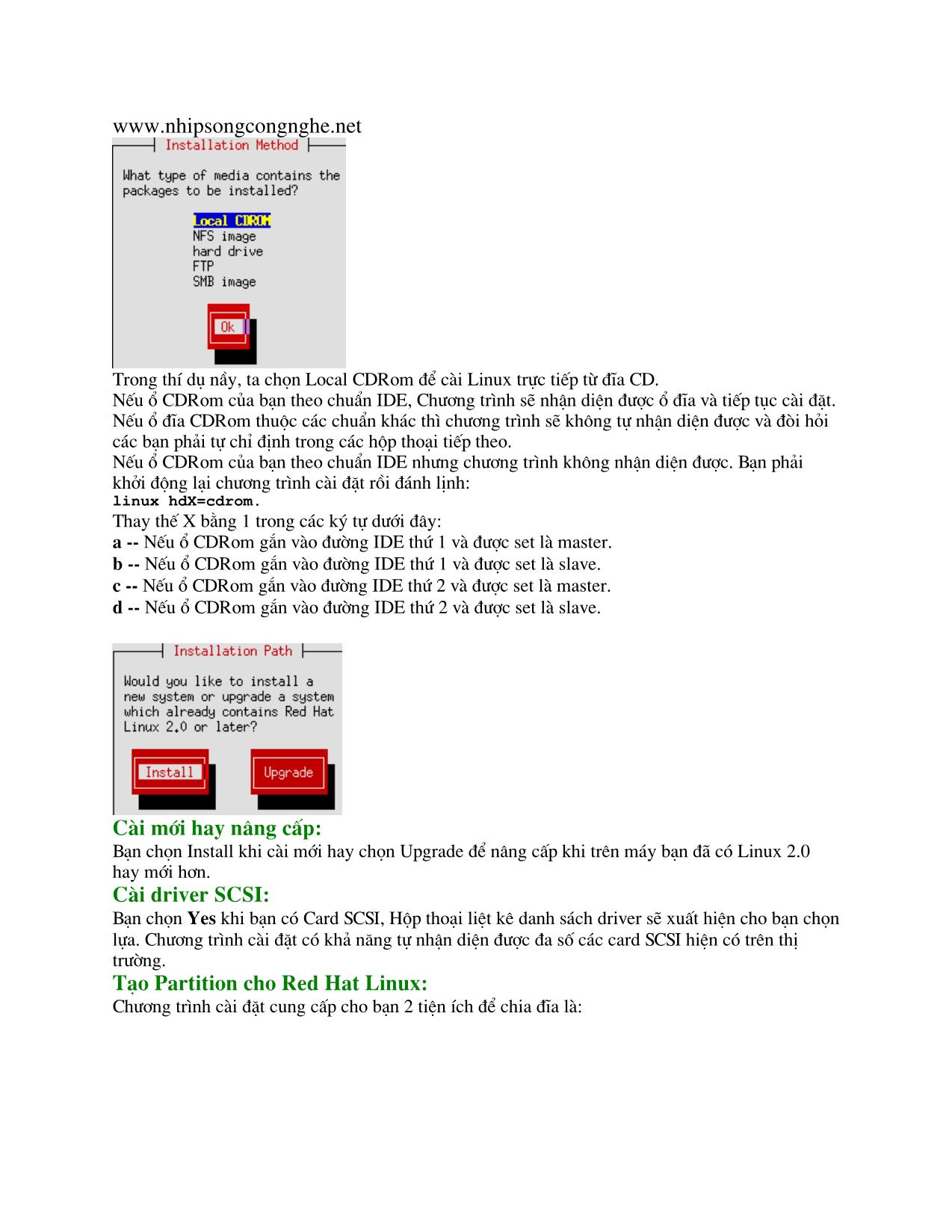 Red Hat Linux 5.1 trang 4