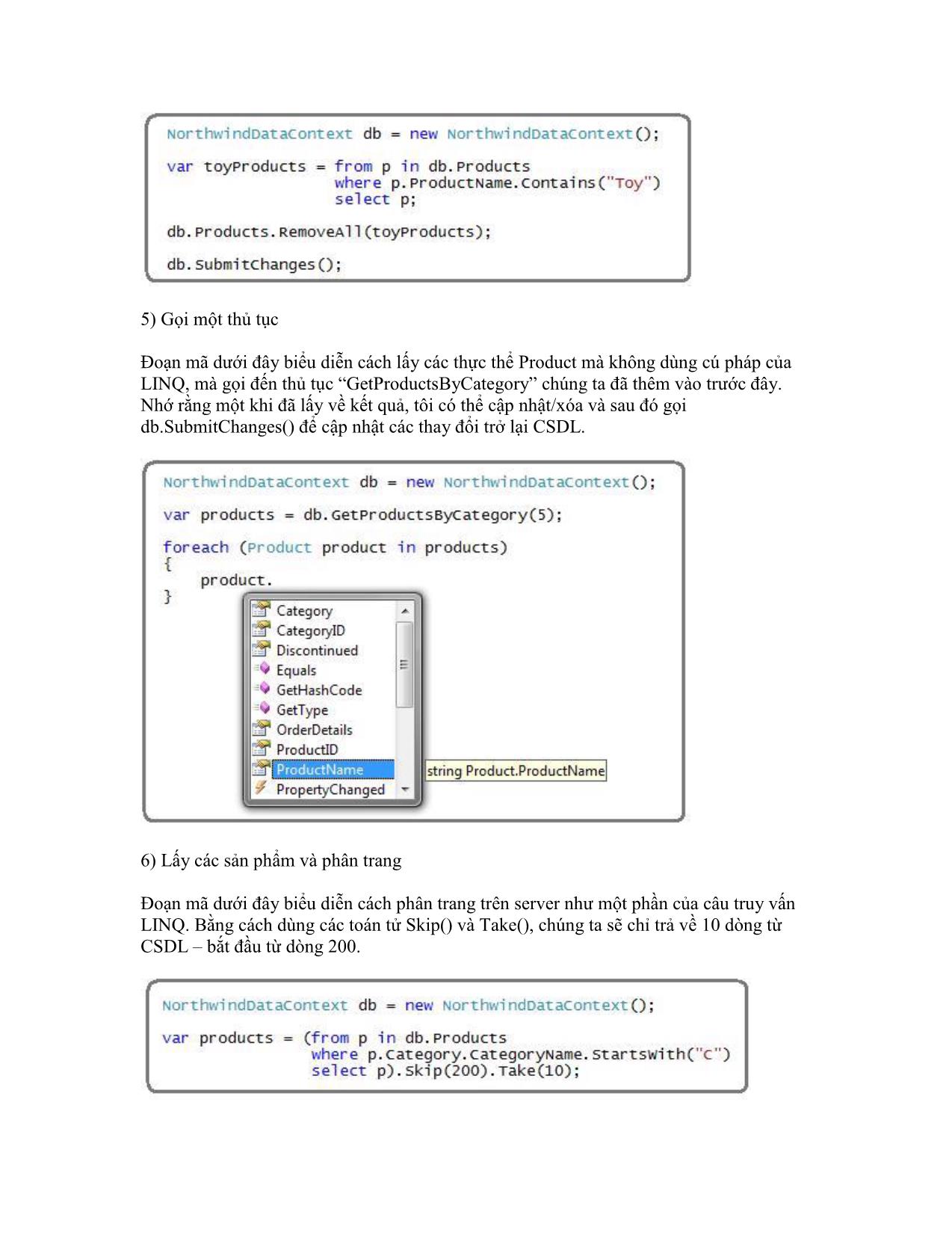 Sử dụng LINQ to SQL trang 5