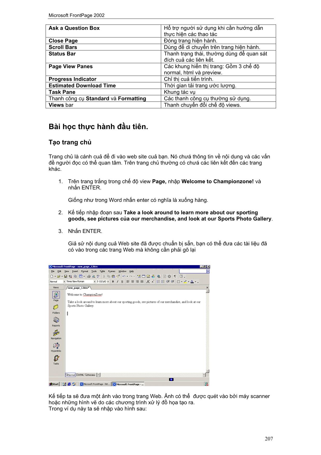 Tài liệu Microsoft FrontPage 2002 trang 3