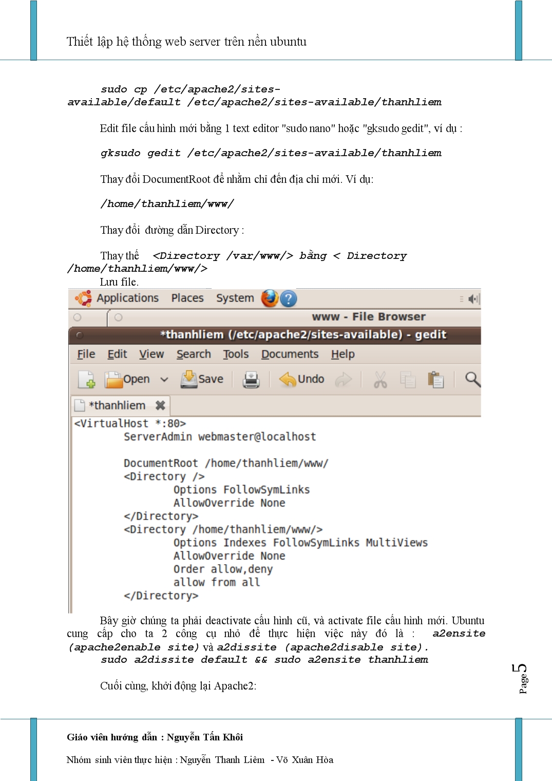 Thiết lập hệ thống web server trên nền ubuntu trang 5