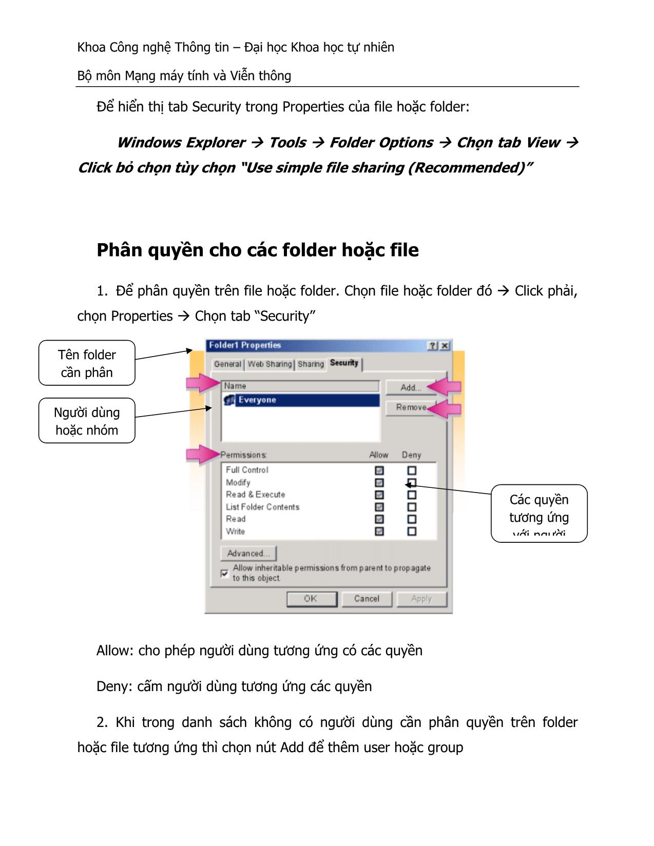 Thực hành Hệ điều hành - Quản lý truy cập tài nguyên đĩa cứng trang 3