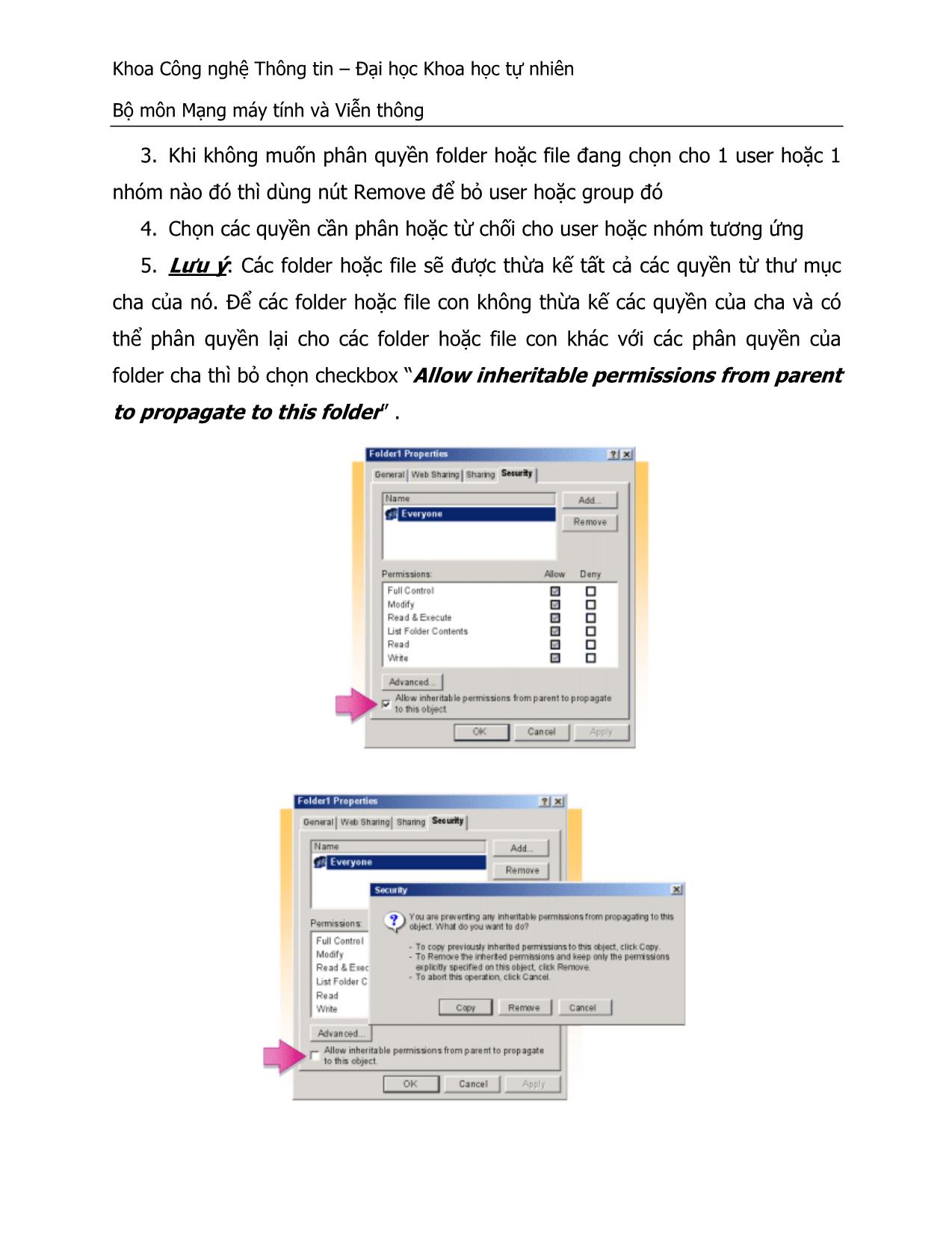 Thực hành Hệ điều hành - Quản lý truy cập tài nguyên đĩa cứng trang 4
