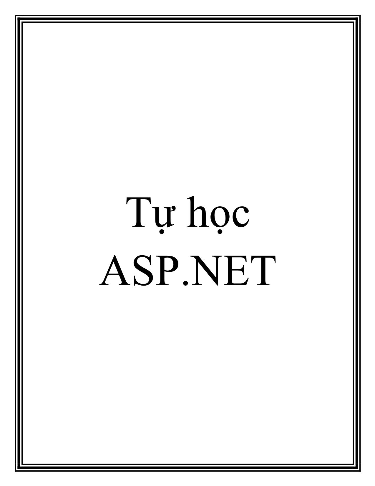 Tự học ASP.NET trang 1