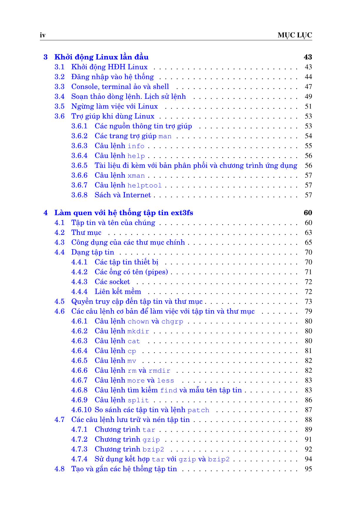 Tự học sử dụng Linux trang 5