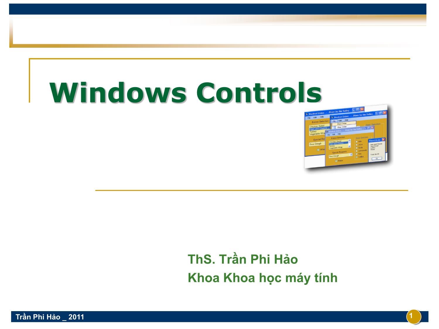 Windows Controls trang 1