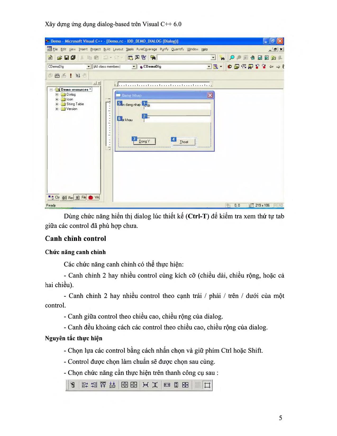 Xây dựng ứng dụng dialog-Based trên Visual C++ 6.0 trang 5